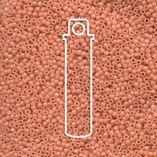 11/0 Delica Seed Beads - Dyed Opaque Peach - 7.2gm