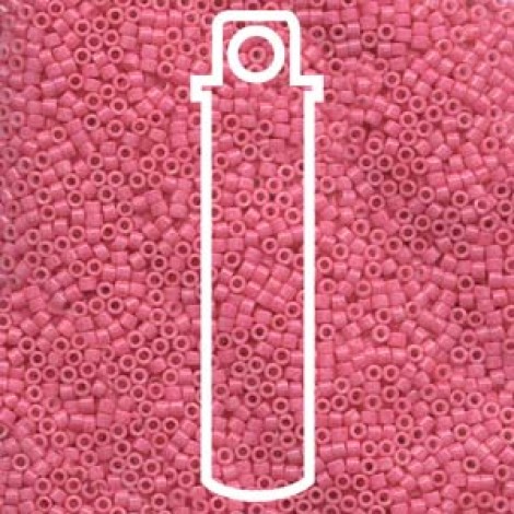 11/0 Delica Seed Beads - Dyed Opaque Rose - 7.2gm 11/0 Delica Seed Beads - Dyed Opaque Rose - 7.2gm
