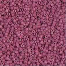 11/0 Delica Seed Beads - Dyed Opaque Wine - 7.2gm