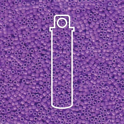 11/0 Delica Seed Beads - Dyed Opaque Red-Violet - 7.2gm 11/0 Delica Seed Beads - Dyed Opaque Red-Violet - 7.2gm