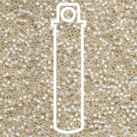11/0 Delica Seed Beads - Silver Lined Pale Cream Opal - 7.2gm
