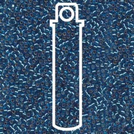 11/0 Delica Seed Beads - Silverlined Aquamarine - 7.2gm
