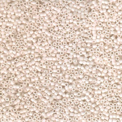11/0 Delica Seed Beads - Opaque Bisque White - 50gm Bulk Pack 11/0 Delica Seed Beads - Opaque Bisque White - 50gm Bulk Pack