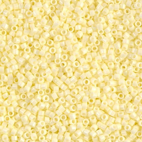 11/0 Delica Seed Beads - Opaque Pale Yellow