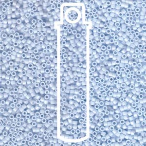 11/0 Delica Seed Beads - Opaque Light Sky Blue - 7.2gm 11/0 Delica Seed Beads - Opaque Light Sky Blue - 7.2gm