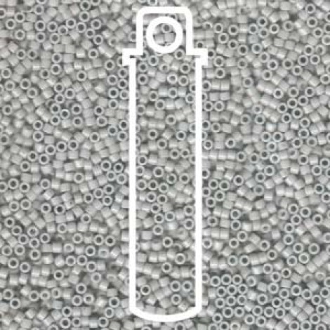 11/0 Delica Seed Beads - Opaque Light Smoke - 7.6gm 11/0 Delica Seed Beads - Opaque Light Smoke - 7.6gm
