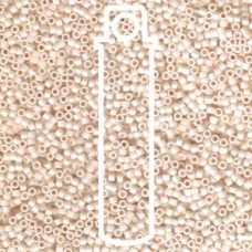 11/0 Miyuki Delica Beads - Matte Opaque Bisque White AB