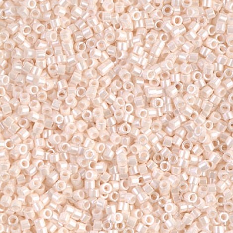 11/0 Miyuki Delica Beads - Opaque Bisque White Ceylon - 7.2gm 11/0 Miyuki Delica Beads - Opaque Bisque White Ceylon - 7.2gm