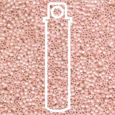 11/0 Delica Beads - Opaque Light Salmon Ceylon - 7.2gm 11/0 Delica Beads - Opaque Light Salmon Ceylon - 7.2gm