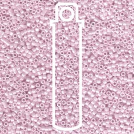 11/0 Delica Beads - Opaque Pale Rose Ceylon - 7.2gm 11/0 Delica Beads - Opaque Pale Rose Ceylon - 7.2gm