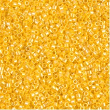 11/0 Miyuki Delica Beads - Opaque Canary Luster - 7.2gm