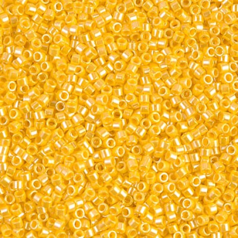11/0 Miyuki Delica Beads - Opaque Canary Luster - 7.2gm 11/0 Miyuki Delica Beads - Opaque Canary Luster - 7.2gm