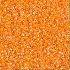 11/0 Delica Beads - Opaque Mandarin AB - 7.2gm