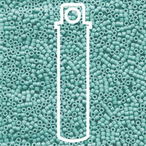 11/0 Delica Seed Beads - Matte Opaque Sea Opal - 7.2gm