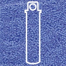 11/0 Delica Beads - Matte Opaque Cyan Blue