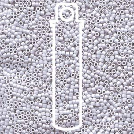 11/0 Delica Beads - Matte Opaque Ghost Grey - 7.2gm 11/0 Delica Beads - Matte Opaque Ghost Grey - 7.2gm
