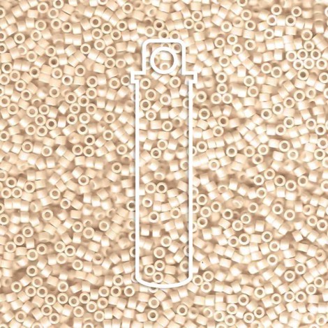 11/0 Delica Beads - Matte Opaque Pear AB - 7.2gm
