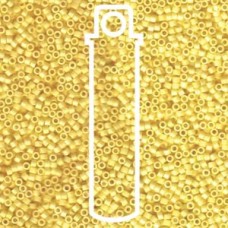 11/0 Delica Beads - Matte Opaque Canary AB - 7.2gm