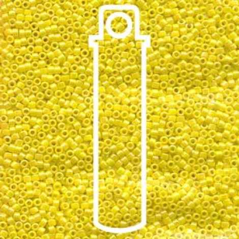 11/0 Delica Seed Beads - Opaque Yellow AB - 7.2gm