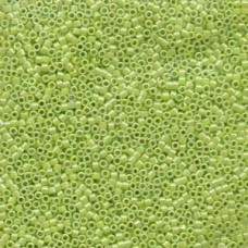 11/0 Delica Seed Beads - Opaque Chartreuse AB - 100gm Factory Pack
