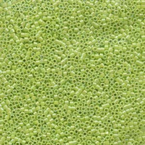 11/0 Delica Seed Beads - Opaque Chartreuse AB - 100gm Factory Pack 11/0 Delica Seed Beads - Opaque Chartreuse AB - 100gm Factory Pack