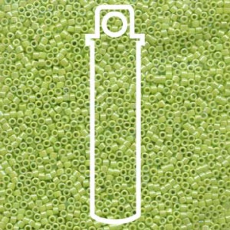 11/0 Delica Seed Beads - Opaque Chartreuse AB - 7.2gm