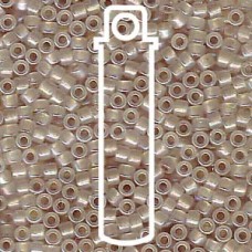 11/0 Delica Seed Beads - Beige Lined Opal