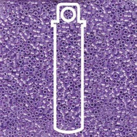 11/0 Delica Seed Beads - Spkl Purple Lined Opal AB - 7.2gm
