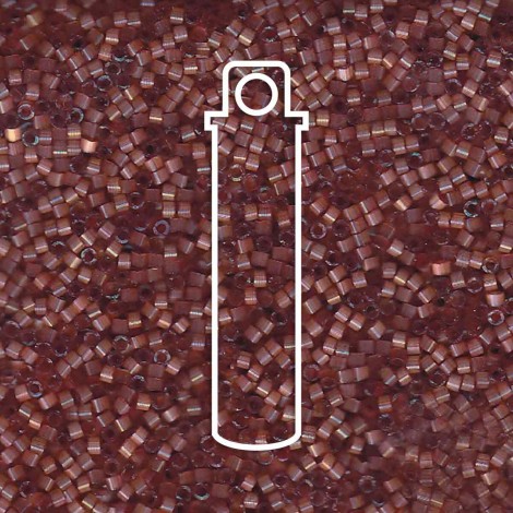 11/0 Delica Beads - Dyed Dark Berry Silk Satin - 6.8gm