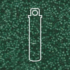 11/0 Delica Beads - Dyed Emerald Silk Satin - 6.4gm