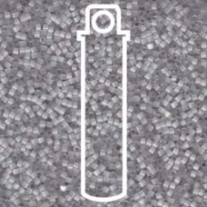 11/0 Delica Seed Beads - Dyed Shadow Gray Silk Satin - 6.8gm