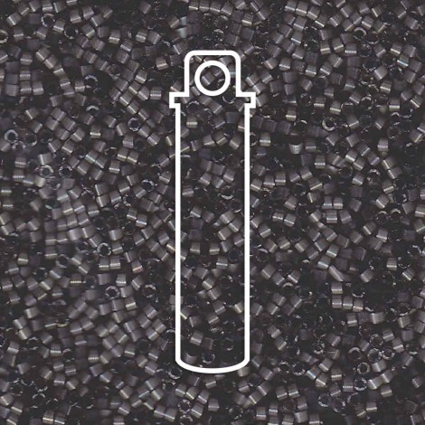 11/0 Delica Seed Beads - Dyed Rustic Gray Silk - 6.5gm 11/0 Delica Seed Beads - Dyed Rustic Gray Silk - 6.5gm