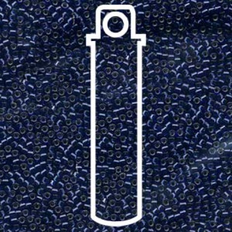 11/0 Delica Seed Beads - Silver Lined Montana Sapphire - 7.2gm