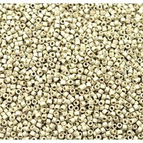11/0 Miyuki Delicas - Duracoat Galvanized Matte Silver - 7.2gm