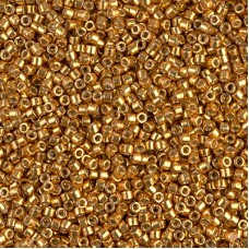 11/0 Delica Seed Beads - Duracoat Galvanised Yellow Gold