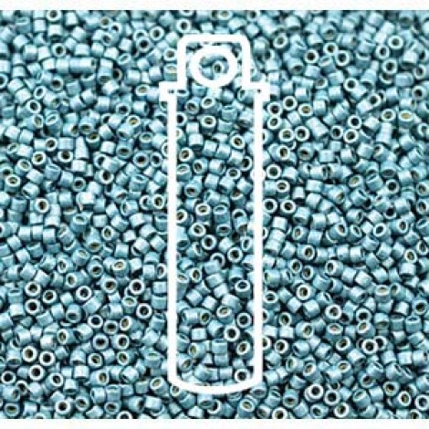 11/0 Delica Beads - Duracoat Galvanised Matte Dk Seafoam