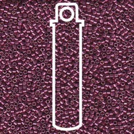 11/0 Delica Seed Beads - Duracoat Galvanized Magenta - 7.2gm 11/0 Delica Seed Beads - Duracoat Galvanized Magenta - 7.2gm