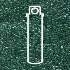 11/0 Delica Beads - Transparent Emerald Luster - 7.2gm