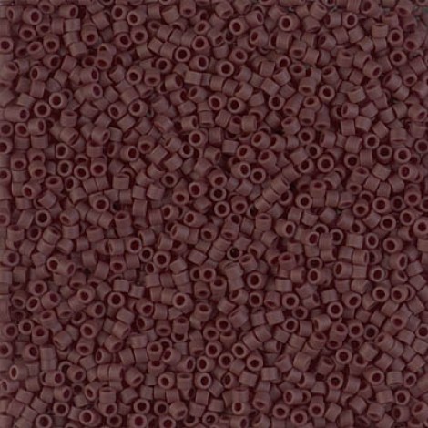 11/0 Delica Seed Beads - Matte Opaque Espresso - 7.2gm 11/0 Delica Seed Beads - Matte Opaque Espresso - 7.2gm
