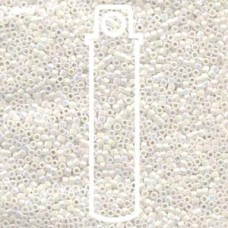 11/0 Delica Seed Beads - White Pearl AB