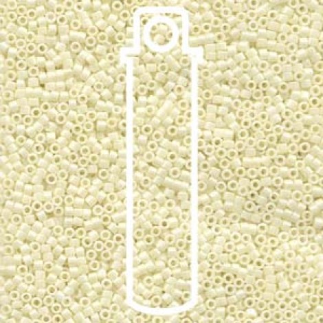 11/0 Delica Seed Beads - Ceylon Light Yellow - 7.2gm 11/0 Delica Seed Beads - Ceylon Light Yellow - 7.2gm