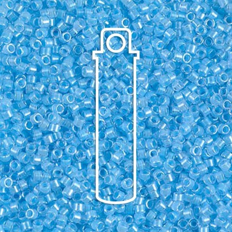 11/0 Miyuki Delica Beads - Luminous Ocean Blue - 7.2gm 11/0 Miyuki Delica Beads - Luminous Ocean Blue - 7.2gm