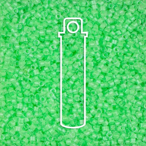 11/0 Miyuki Delica Beads - Luminous Mint Green - 7.2gm