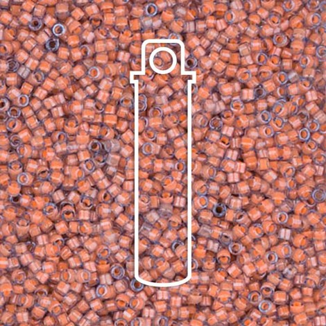 11/0 Miyuki Delica Beads - Luminous Sea Coral - 7.2gm 11/0 Miyuki Delica Beads - Luminous Sea Coral - 7.2gm