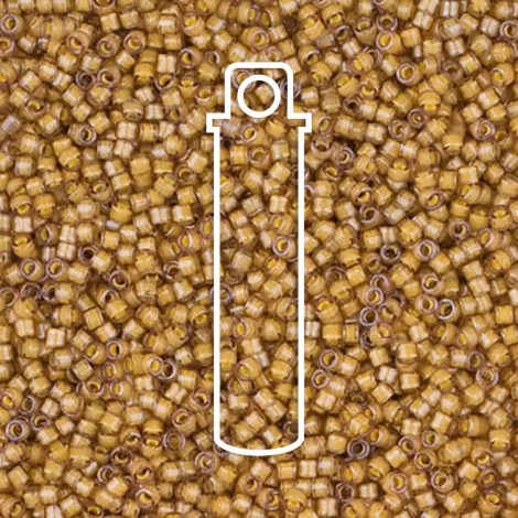 11/0 Miyuki Delica Beads - Luminous Almond - 7.2gm 11/0 Miyuki Delica Beads - Luminous Almond - 7.2gm