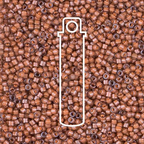 11/0 Miyuki Delica Beads - Luminous Guava - 7.2gm 11/0 Miyuki Delica Beads - Luminous Guava - 7.2gm