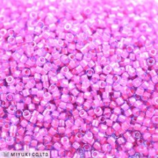 11/0 Miyuki Delica Beads - Luminous Pink Taffy