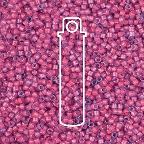 11/0 Miyuki Delica Beads - Luminous Pink Taffy - 7.2gm