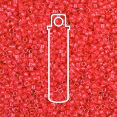 11/0 Miyuki Delica Beads - Luminous Poppy Red - 7.2gm