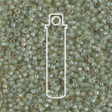 11/0 Miyuki Delica Beads - Luminous Asparagus Green - 7.2gm